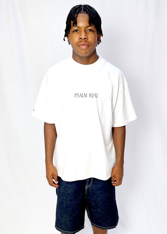 Oversized White Palm Tree Tee [Small]