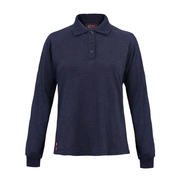 Polera Ignifuga Absolute Fire Antiestatica FRPST NFPA Azul Mujer