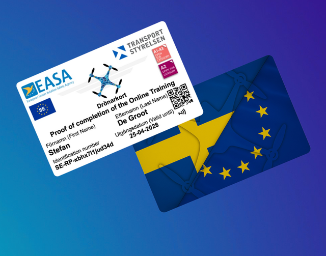 Drone Pas Zweden Met NFC Maak Bij Opties Een Keuze Uit Welke Variant Je Wenst Te Bestellen !