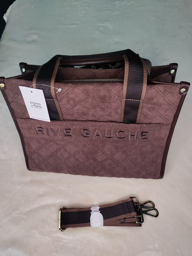 Sac shopping matelassé " rive gauche "