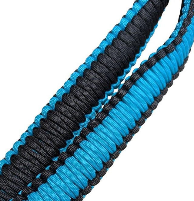 Turquoise and Black Binocular Strap - 56.5 inch or 143cm