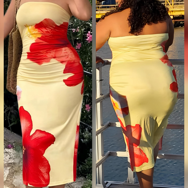 Robe Hibiscus Curvy