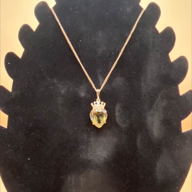 Heart shaped Smokey Quarts Pendant 