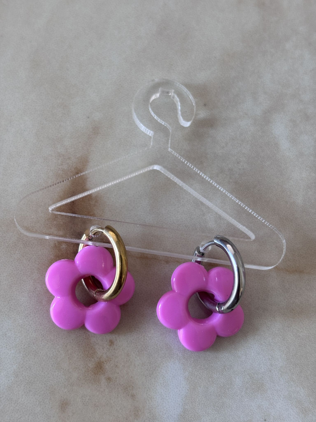 Boucles d'oreilles - Grande fleur