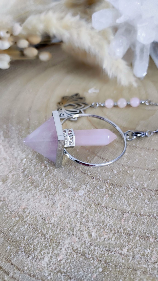 Pendule Divinatoire Quartz rose