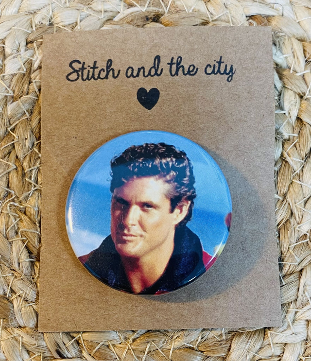 Badge vintage David Hasselhoff