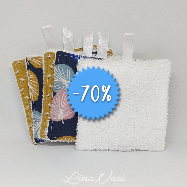 MAKA – Lot de 5 lingettes lavables pour une routine beauté responsable