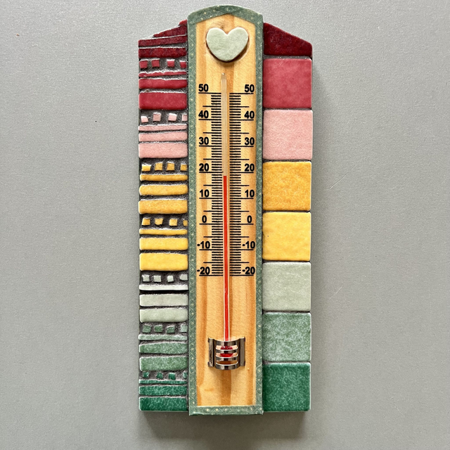 Mosaïque - Thermomètre d’ambiance - Intérieur/Extérieur