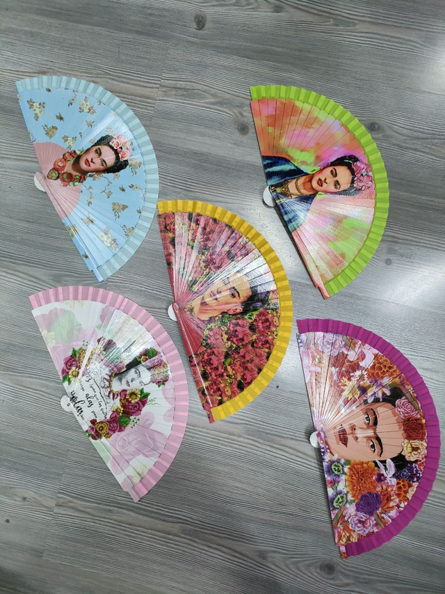 Ventaglio Frida Kahlo (completamente in legno)