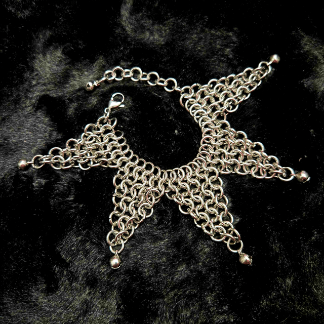 [OOAK] Stainless Steel Jester Bracelet