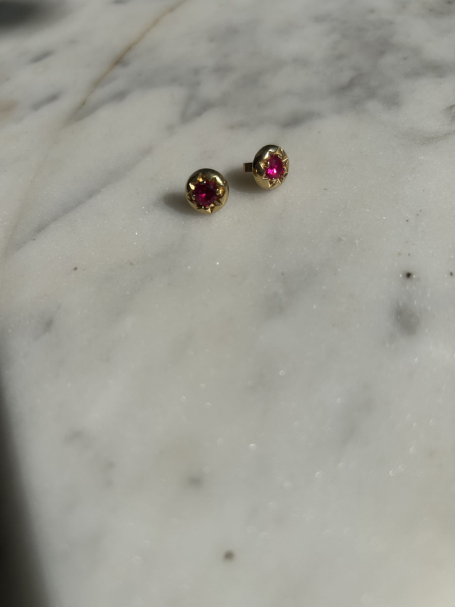 Star Earrings Gold Vermeil