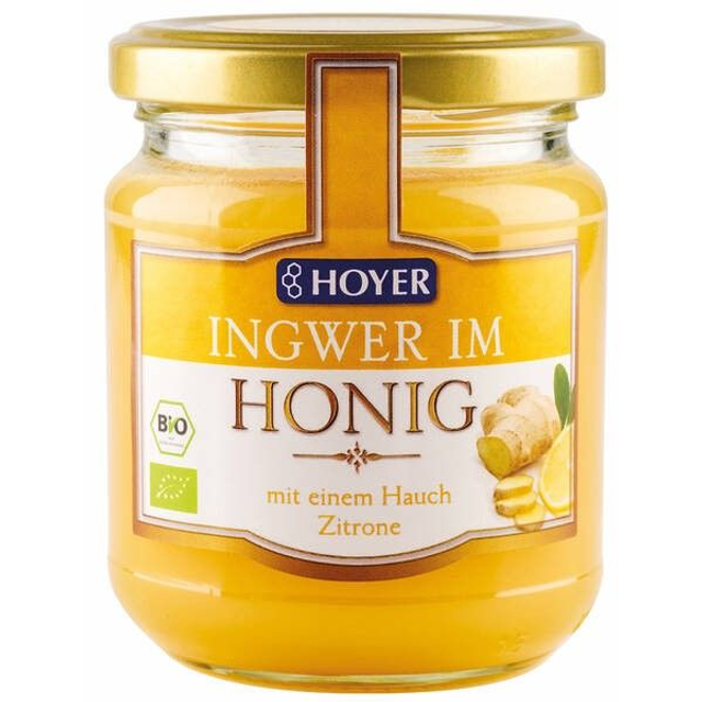 Honig Hoyer Ingwer im Honig 250g Glas
