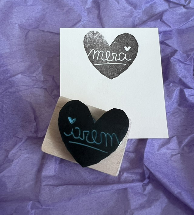 Tampon merci - stamp-tober 2024 