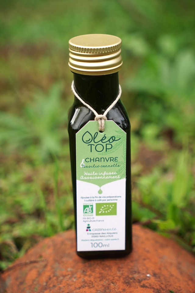 HUILE CHANVRE/BASILIC CANNELLE