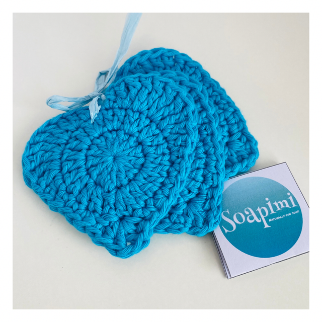 Soapimi Set of 3 Cotton Face Scrubbies