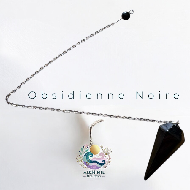 Pendule conique Obsidienne Noire 3.5 cm