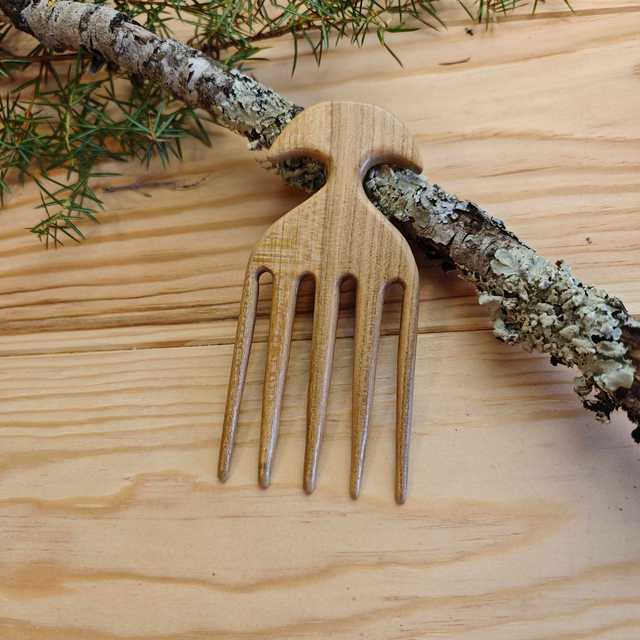 Peignes 5 branches en merisier-P011