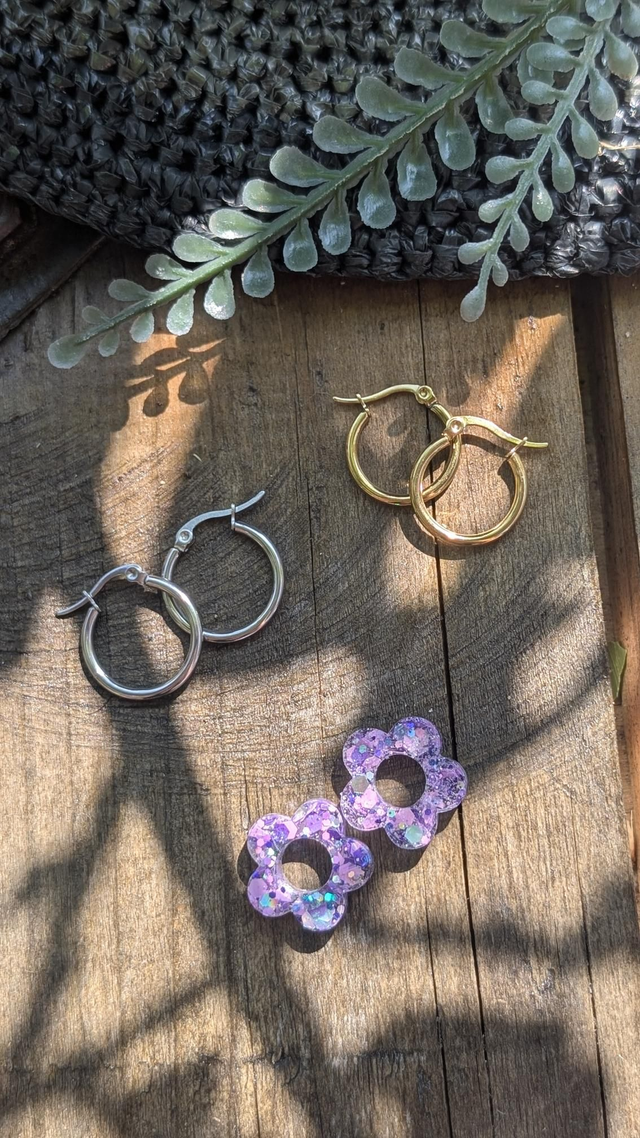 Boucles d&#039;oreilles fleurs