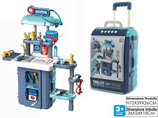  Set Dottore B/o Luce 38pz 3in1 In Troll. Art.103358