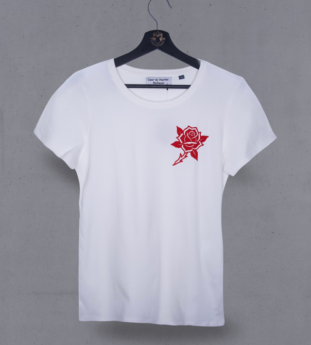 T-shirt “Rose” Femme