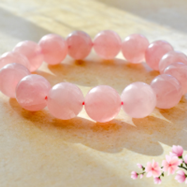 Bracelet en Quartz rose Qualité Extra