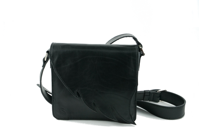 Sac bandoulière KARASU Noir Brillant