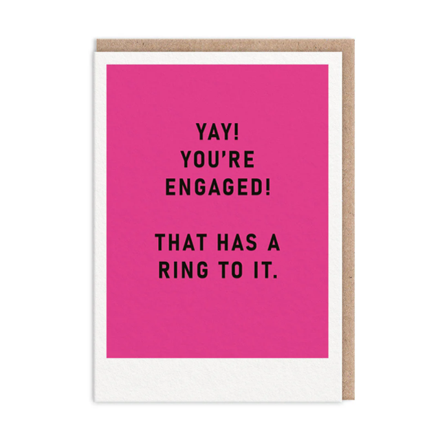 Its Got A Ring To It Engagement Card