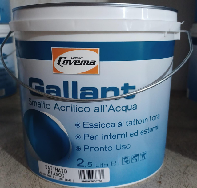 Gallant satinato - Smalto acrilico all acqua Bianco 2,50 Lt