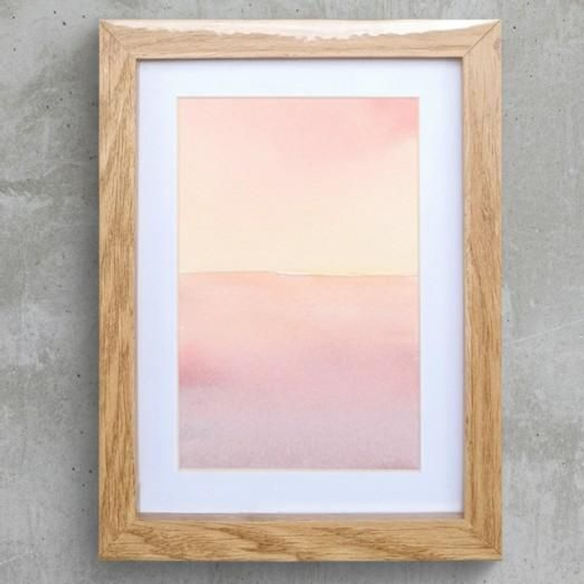 Aquarelle medium - Mer mauve