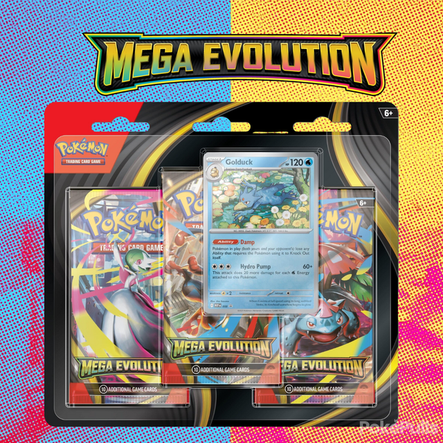 Pokémon TCG: Mega Evolution - 3-Pack Blister - Golduck