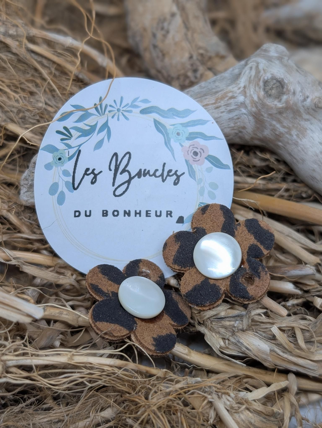 Pampilles marguerite léopard pam033