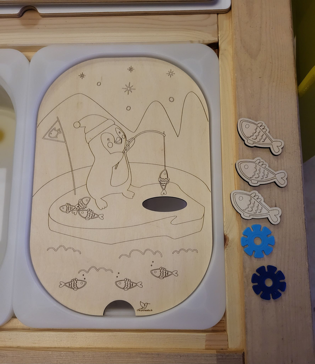 Le pingo pêcheur + 3 jetons fish