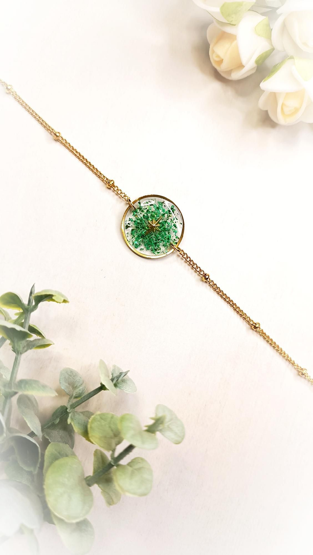 KALLISTA - Bracelet - Vert Monstera