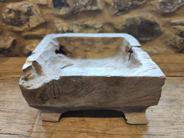 Hand Carved Solid Teak Trough