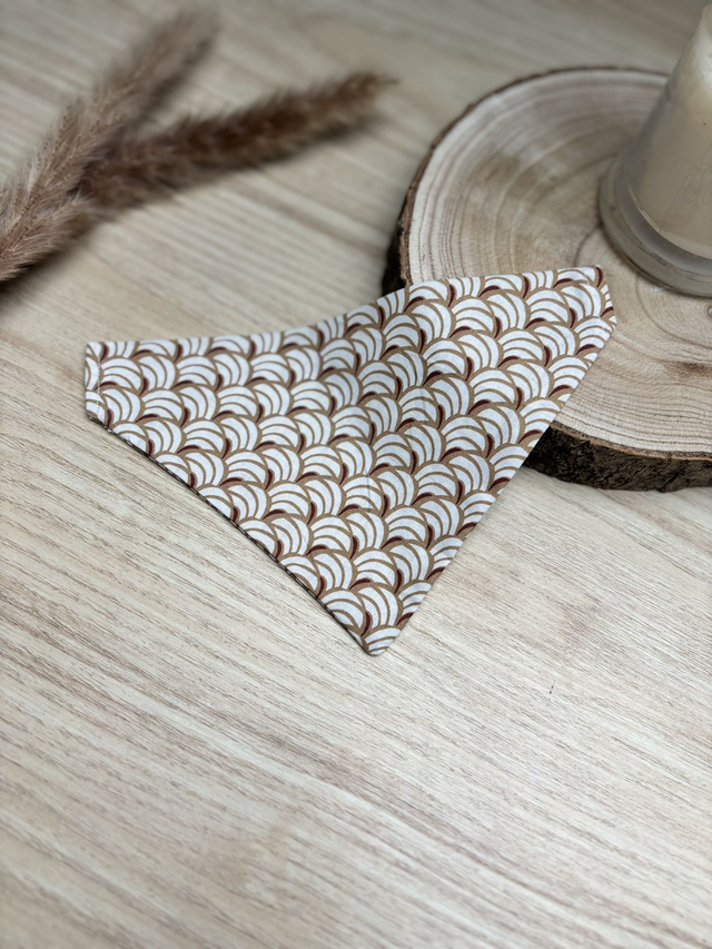 Bandana à glisser pour chiens - Cannelle