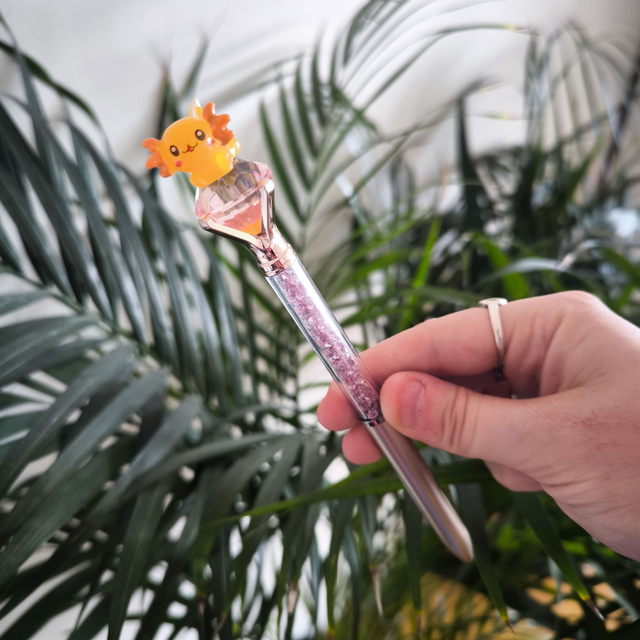Stylo baguette magique - Axolotl orange