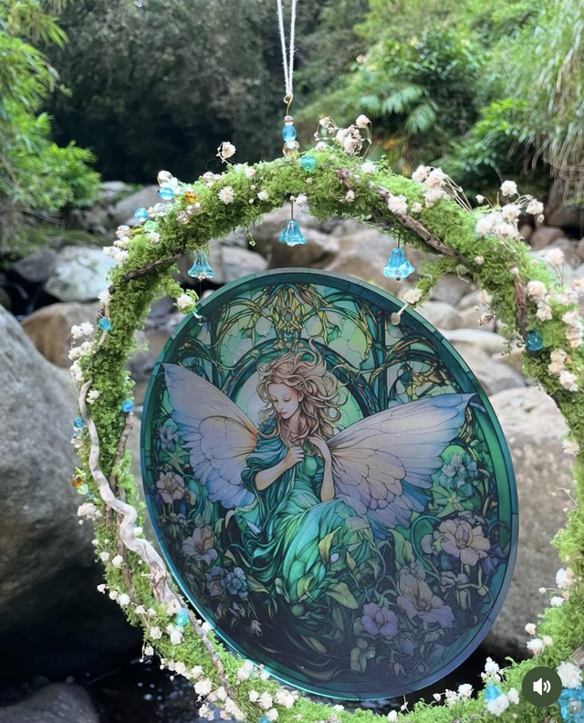 Fée d'Emeraude // vendue - 1 vitrail de disponible pour commande