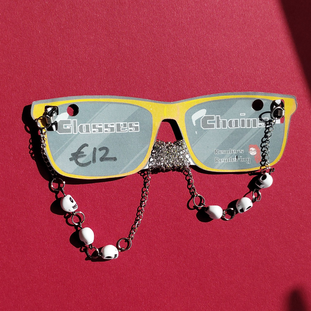 Sliver - skull - Glasses Chain    [GCH-ALT-S-SW]