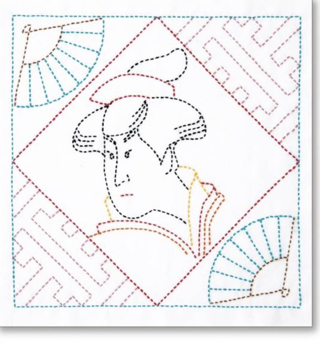 Kit Sashiko Hana-Fukin Ukiyo