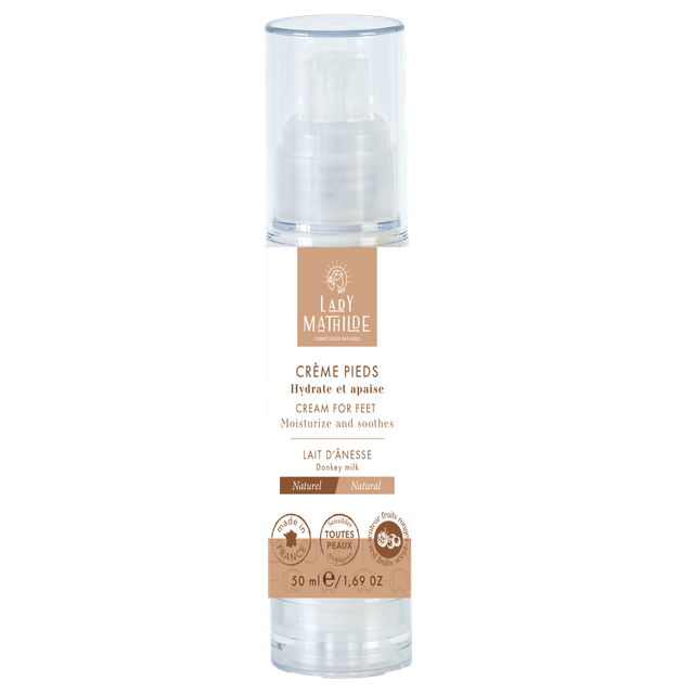 Crème pour les pieds au lait d'ânesse
