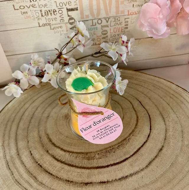Bougie gourmande « Fleur d'oranger » 