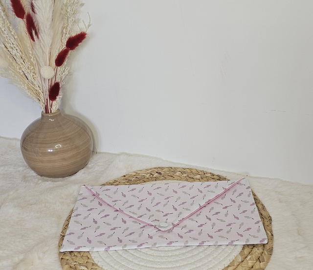 POCHETTE SERVIETTE DE CANTINE PLUME