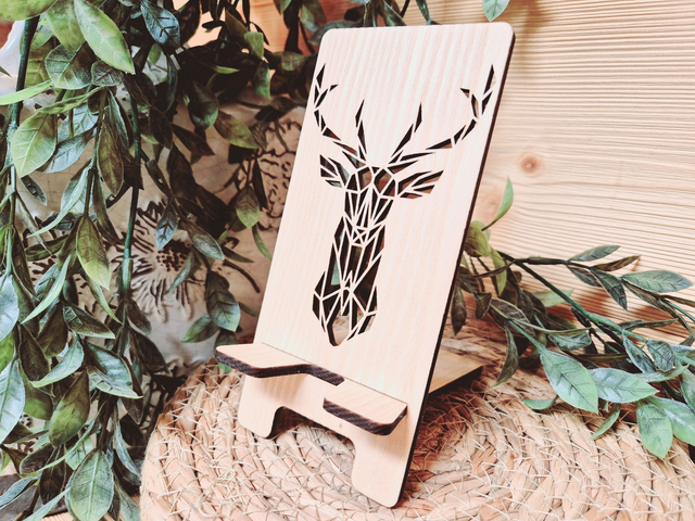 Support Smartphone - Modèle Cerf Origami