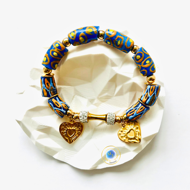 Divine Love – Armband met Dubbele Hartbedel &amp; Stralende Details