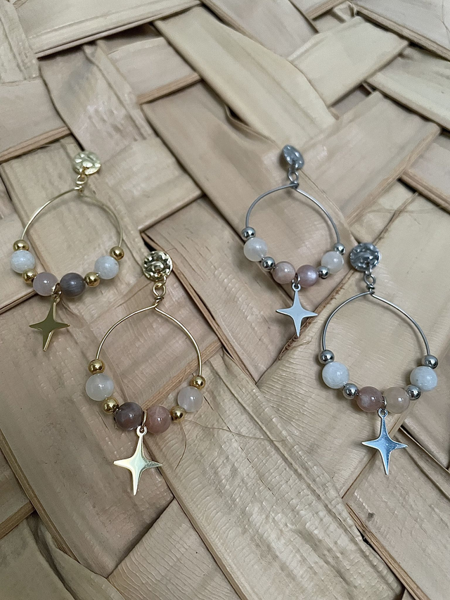 Boucles d’oreilles « Étoile de Lune »