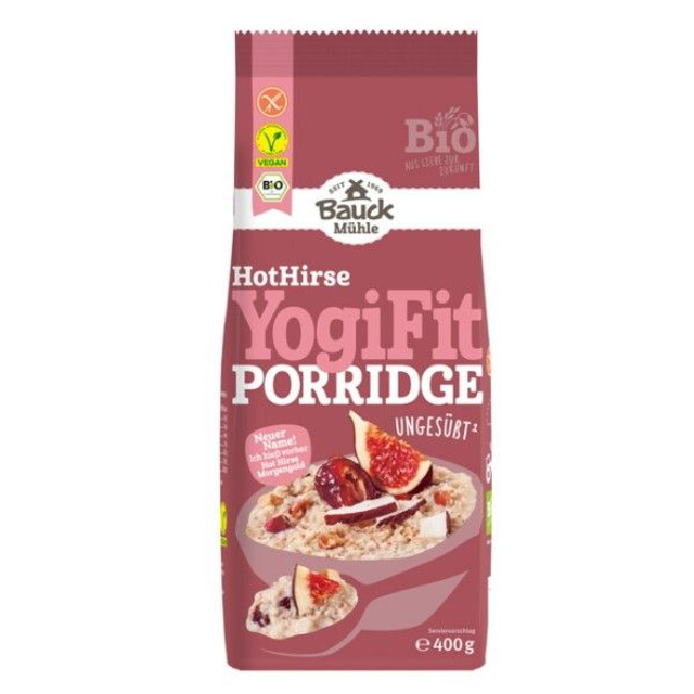 Bauck Mühle Hot Hirse Yogi Fit Porridge 400g Packung