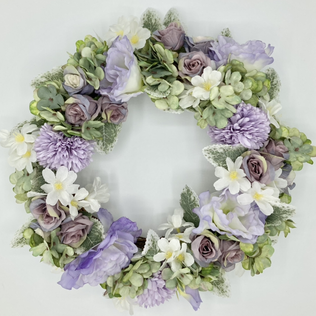 L-03 Faux Flower Wreath