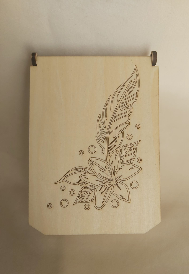 Boite  présentoir bijoux plume