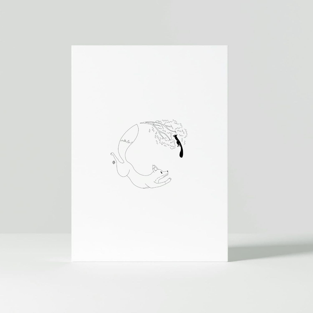 "Esquiver" Carte postale - 2023