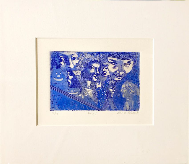 Radierung "Faces" / Etching "Faces"